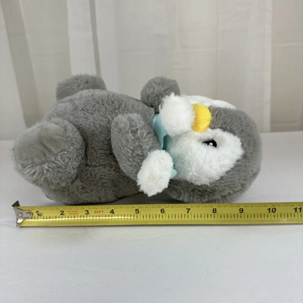 Kellytoy Gray White Penguin Plush Soft Huggable Stuffed Animal Toy 10
